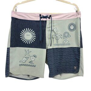 Roark Mens 33 Board Shorts The Passage Boardshort Series Costa Chaparral Swim